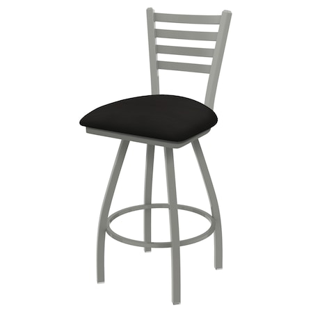 36 Swivel X-Tall Bar Stool,Nickel Finish,Canter Espresso Seat